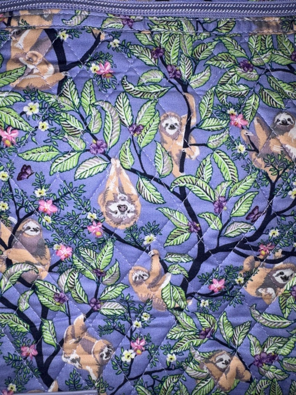 Vera Bradley Sloth Quilted Travel Bag - Picture 4 of 4